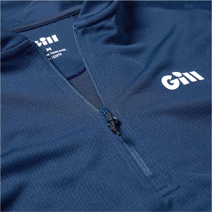 2022 Gill Mens Millbrook Zip T-Shirt 1107 - Dark Blue